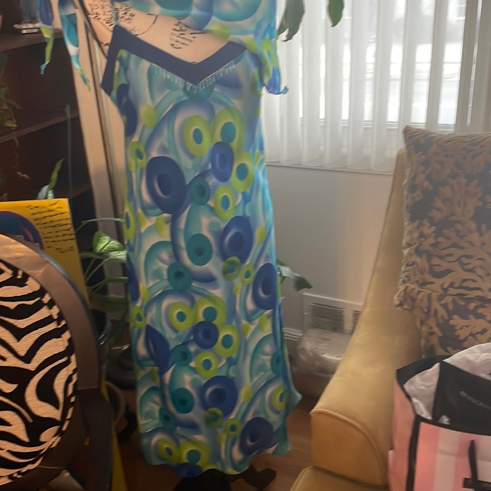 Dress with scarf